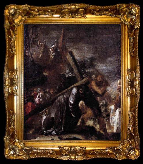 framed  unknow artist Carrying the Cross, ta009-2